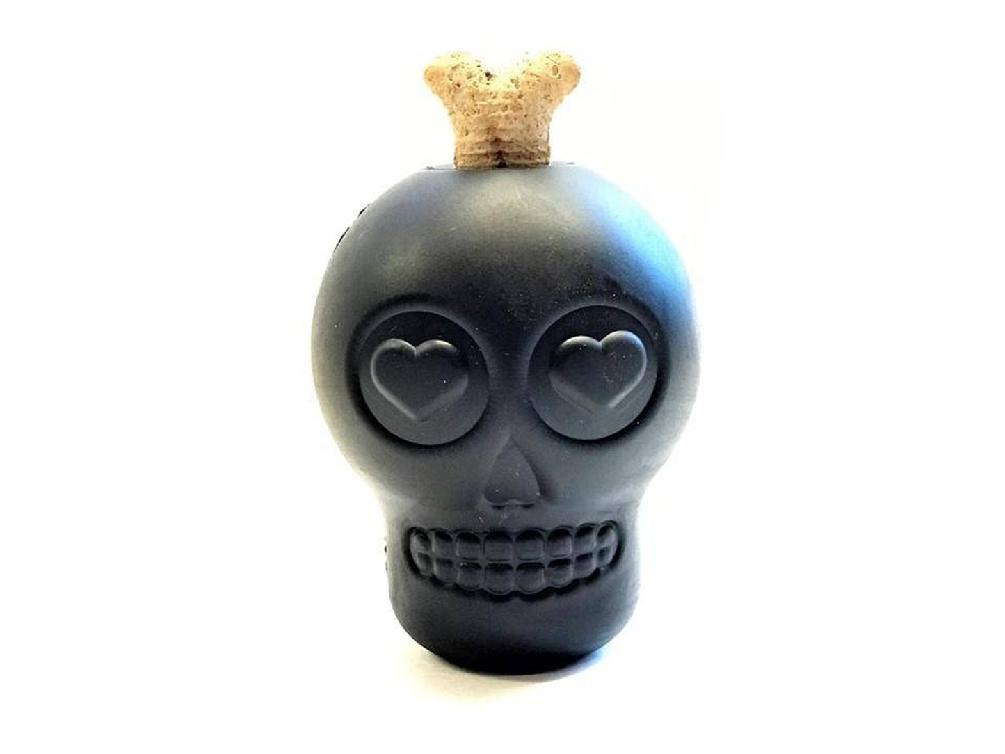 Sugar Skull Durable Rubber Chew Toy & Treat Dispenser