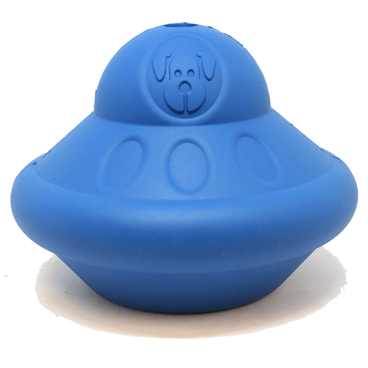 Flying Saucer Rubber Toy & Treat Dispenser