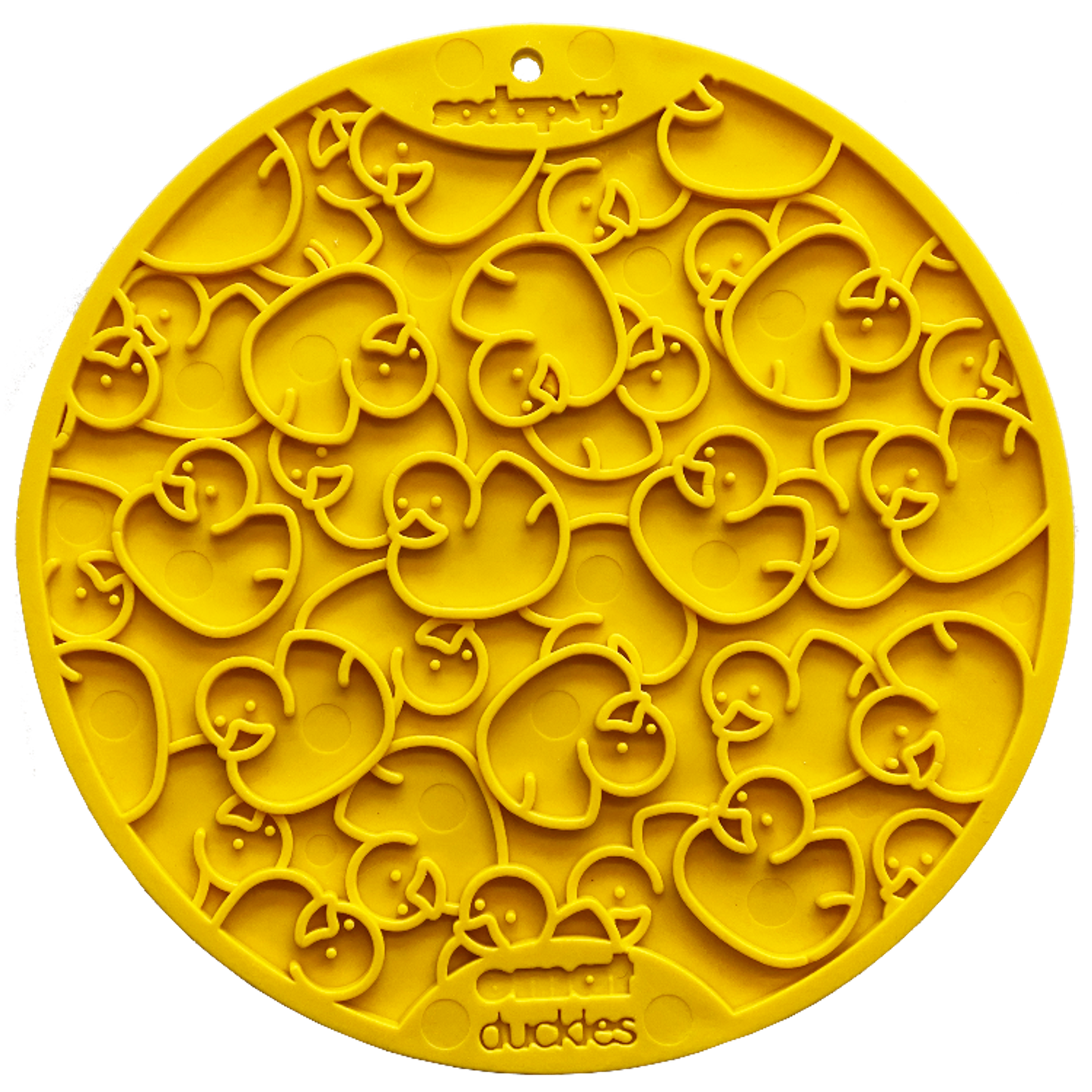 SodaPup Yellow Lick Mat With Suction Cups - 8"