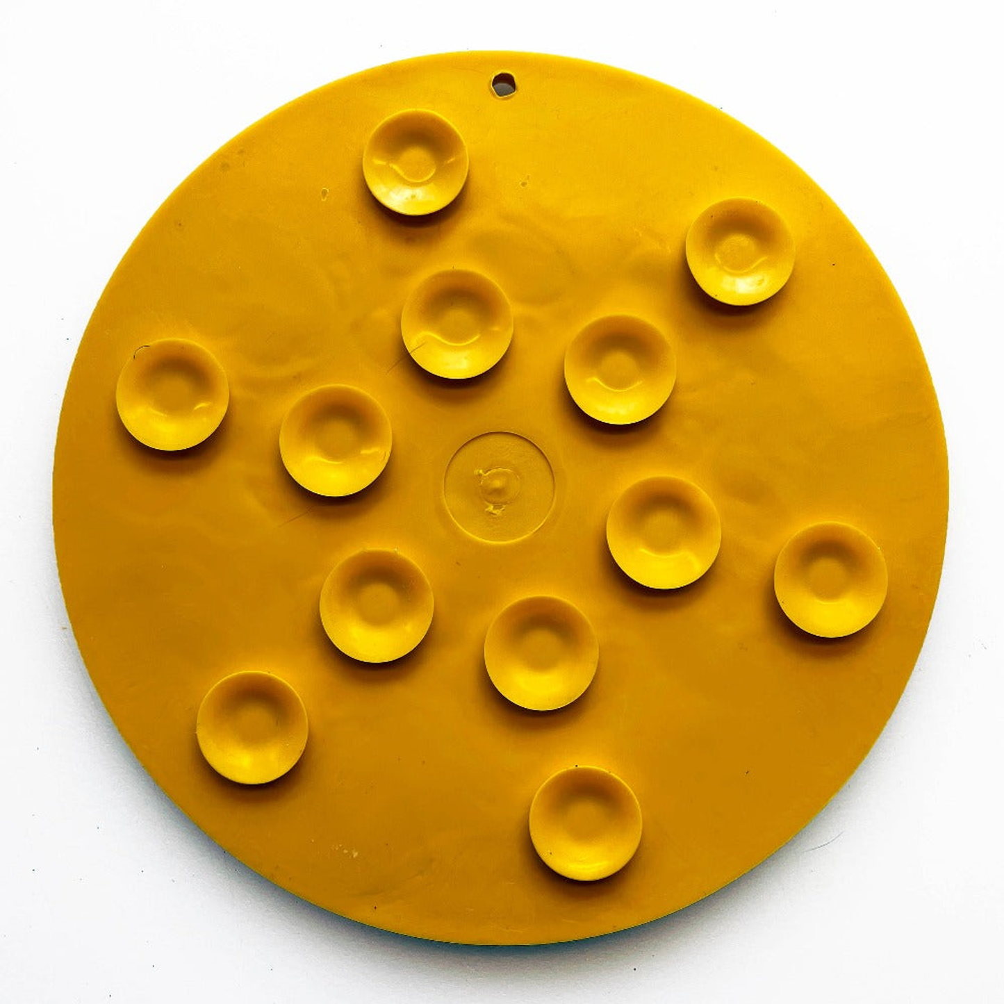 SodaPup Yellow Lick Mat With Suction Cups - 8"