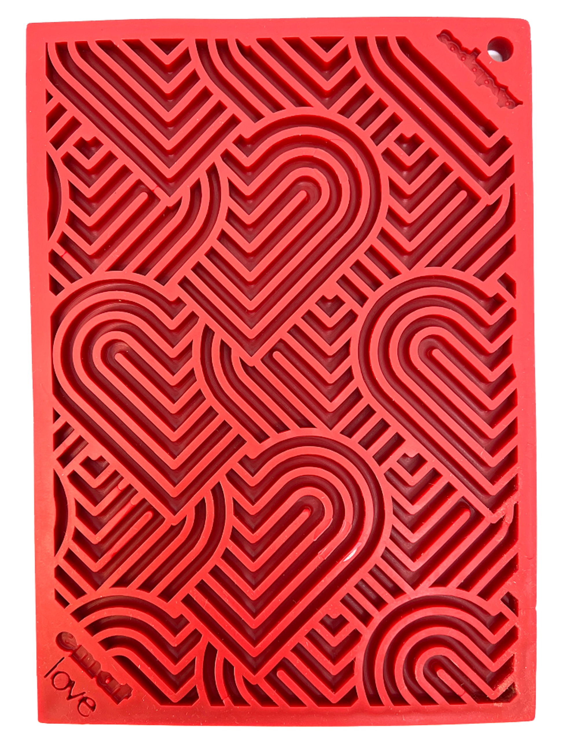 Heart Design "Love" eMat Enrichment Lick Mat