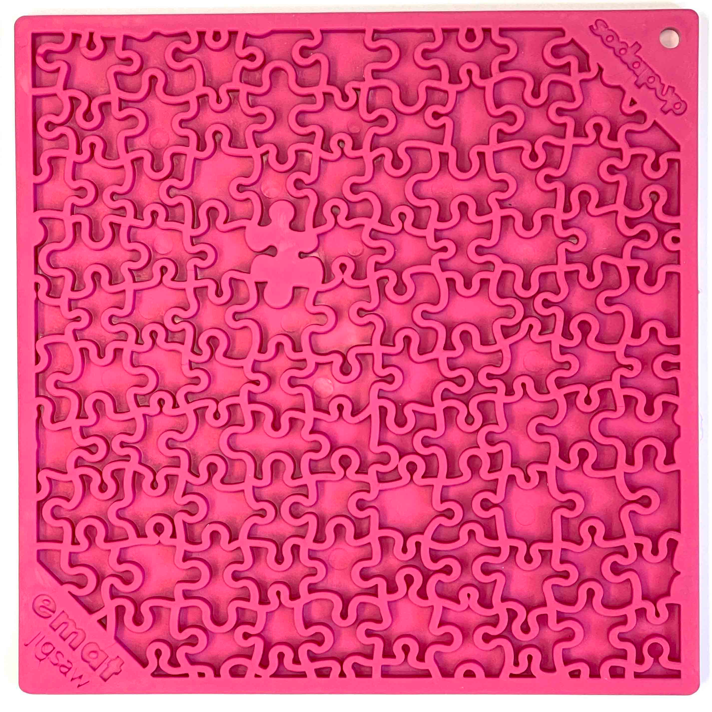 SodaPup Blue Jigsaw Enrichment Lick Mat  - 8" x 8"